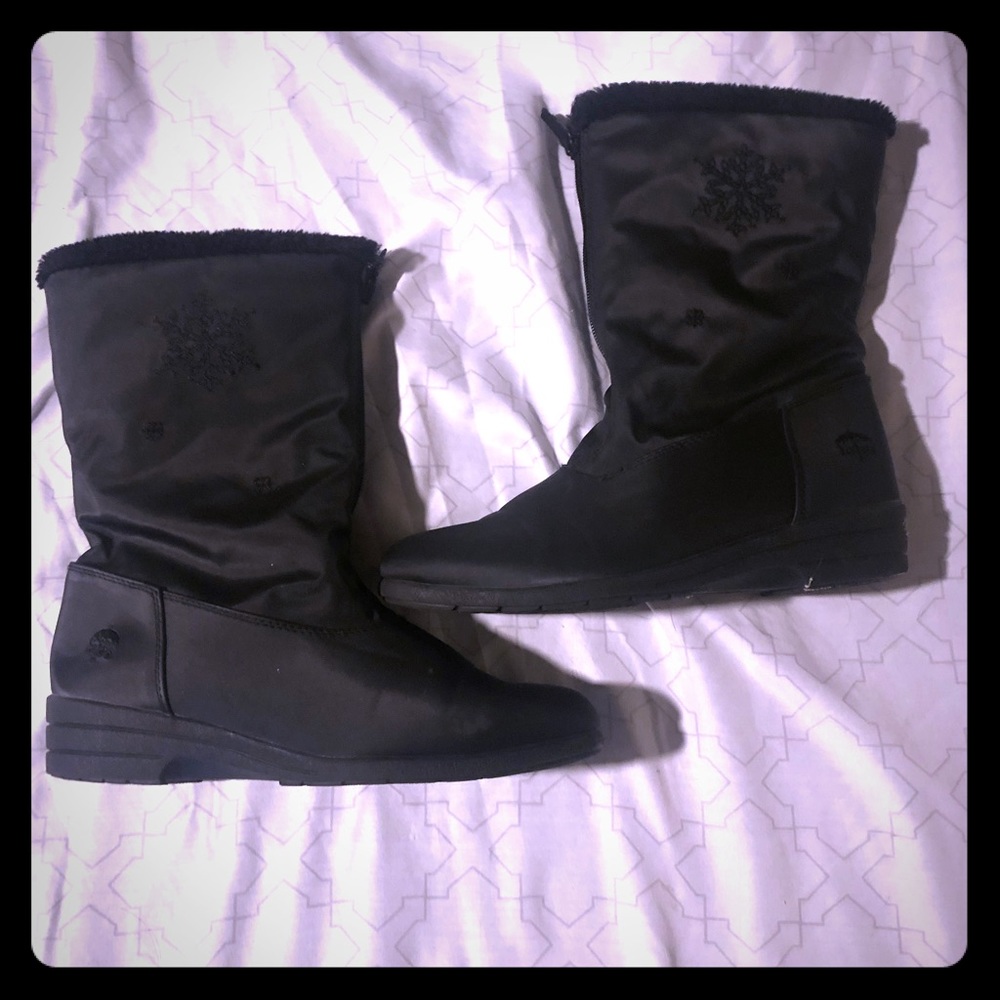 ❌📛SOLD📛❌❤️woman’s tote black snow/rain boots